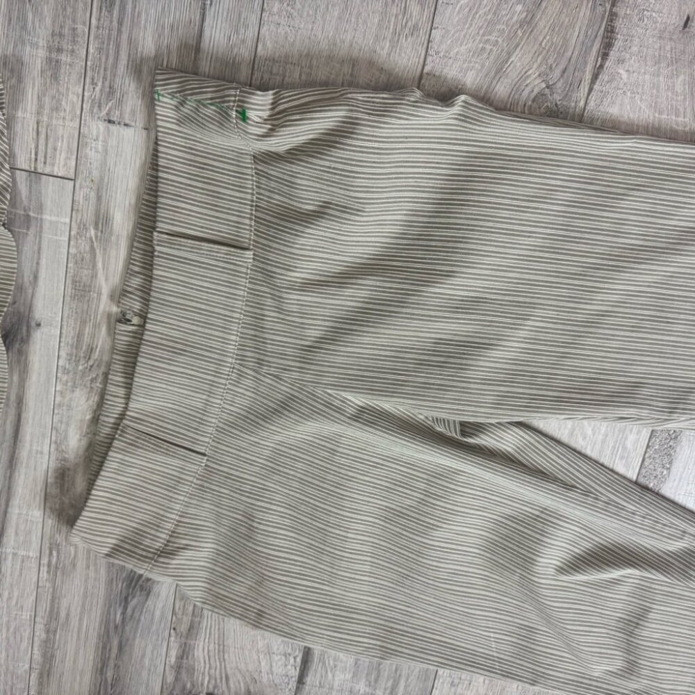 Le château set tube top Bottoms striped Grey cream beige vintage y2k 2000s - Picture 10 of 13